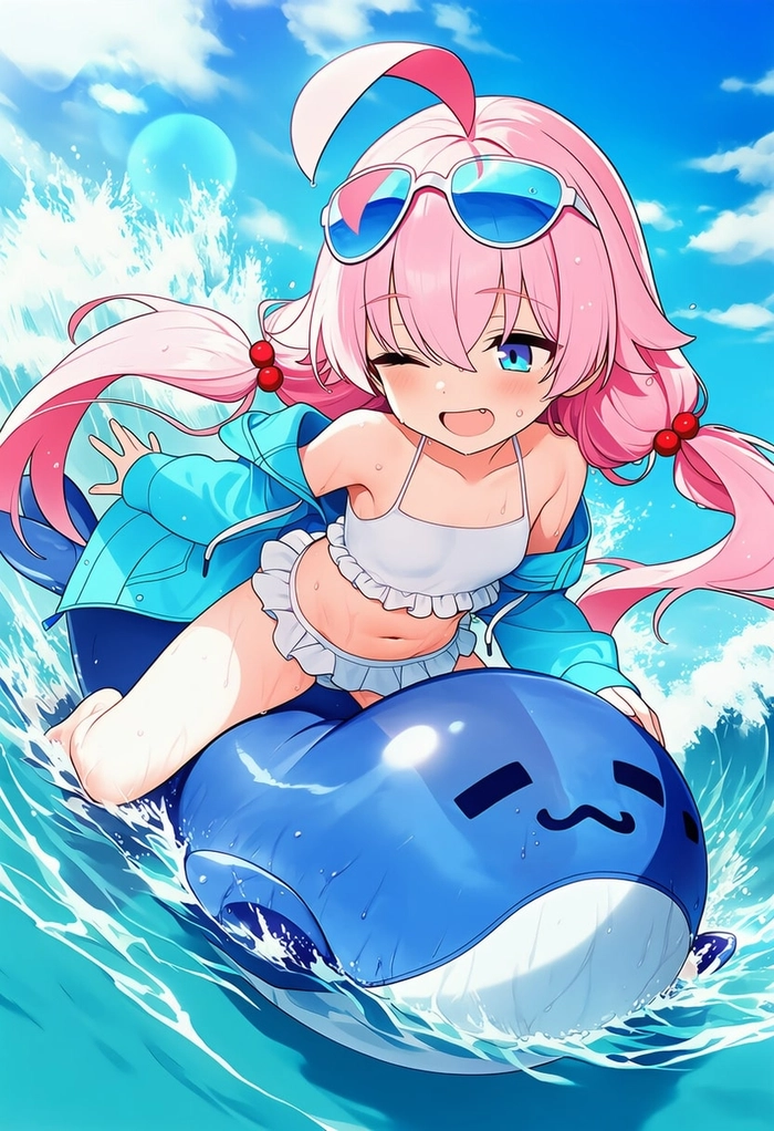 Hình Takanashi Hoshino mặc đồ bơi