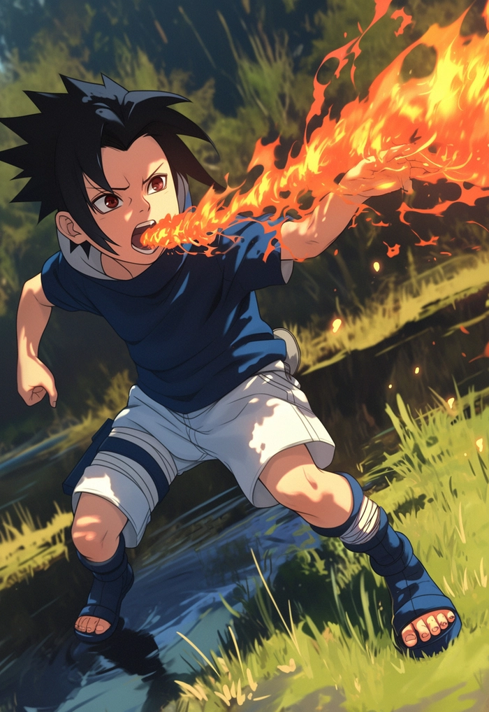 Hình Uchiha Sasuke chibi dễ thương