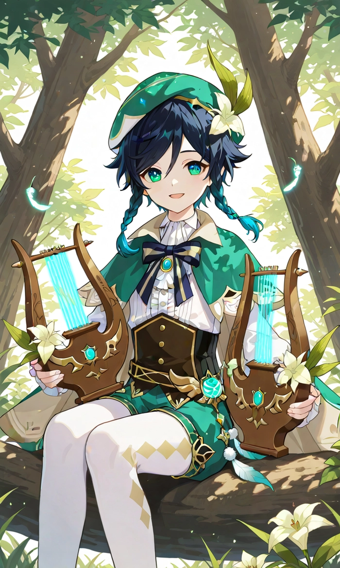 Hình Venti Genshin trong game