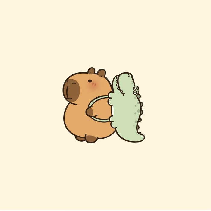 Hình ảnh Capybara anime vui vẻ