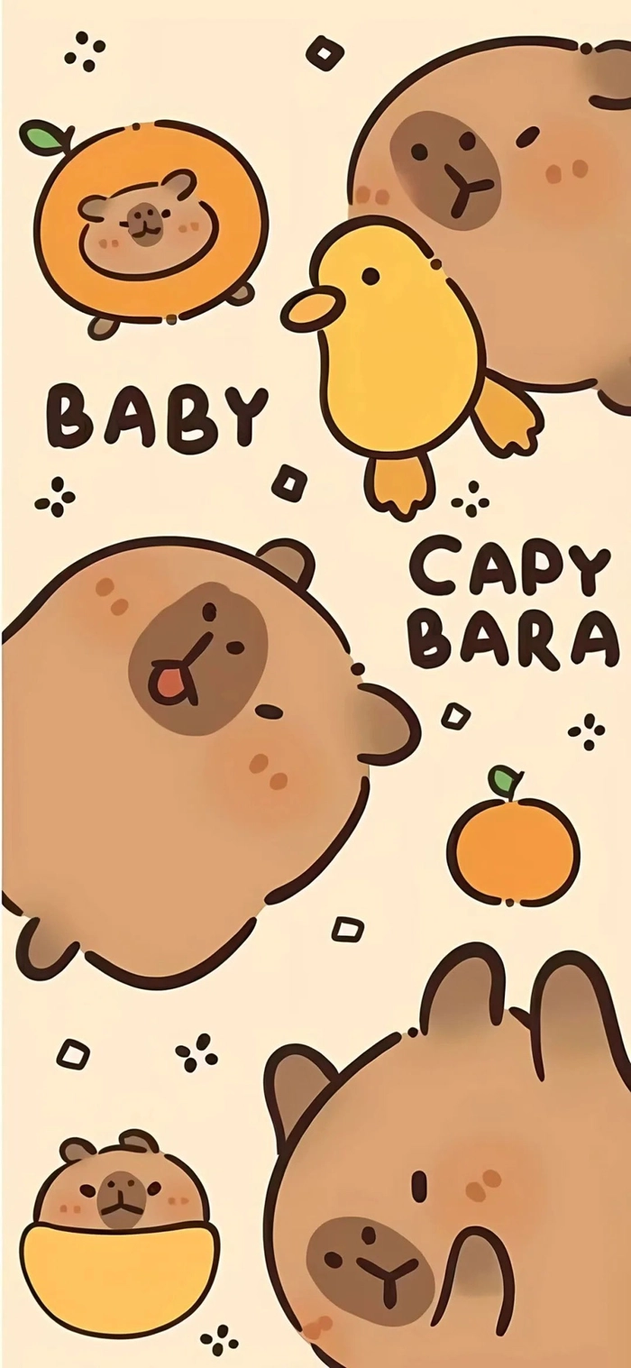 Hình ảnh Capybara hoạt hình