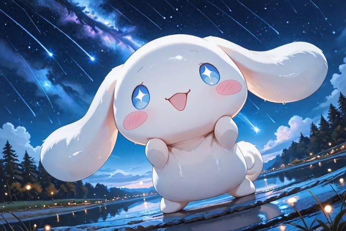 Hình ảnh Cinnamoroll anime phong cách kawaii