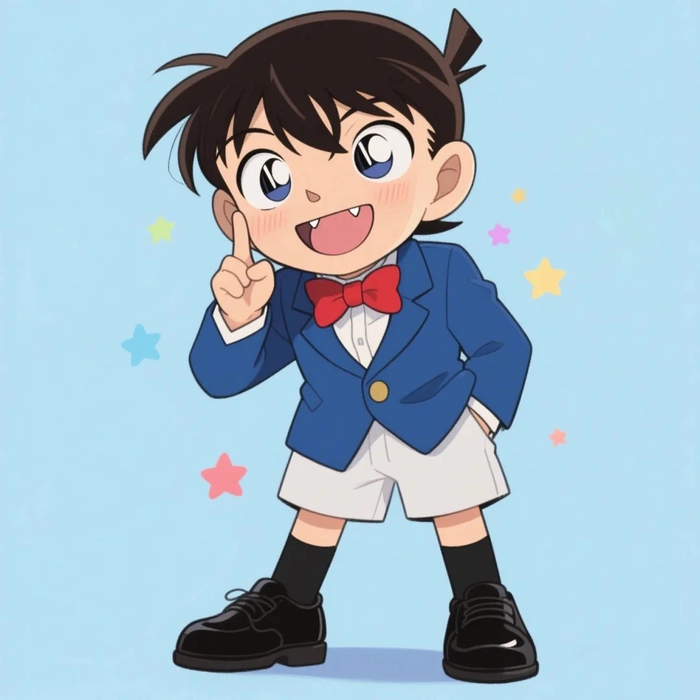 Hình ảnh Conan chibi cute