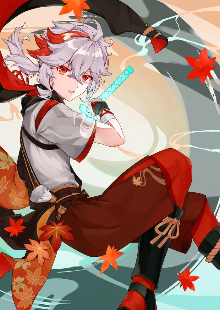 Hình ảnh Kazuha Genshin Impact đáng yêu