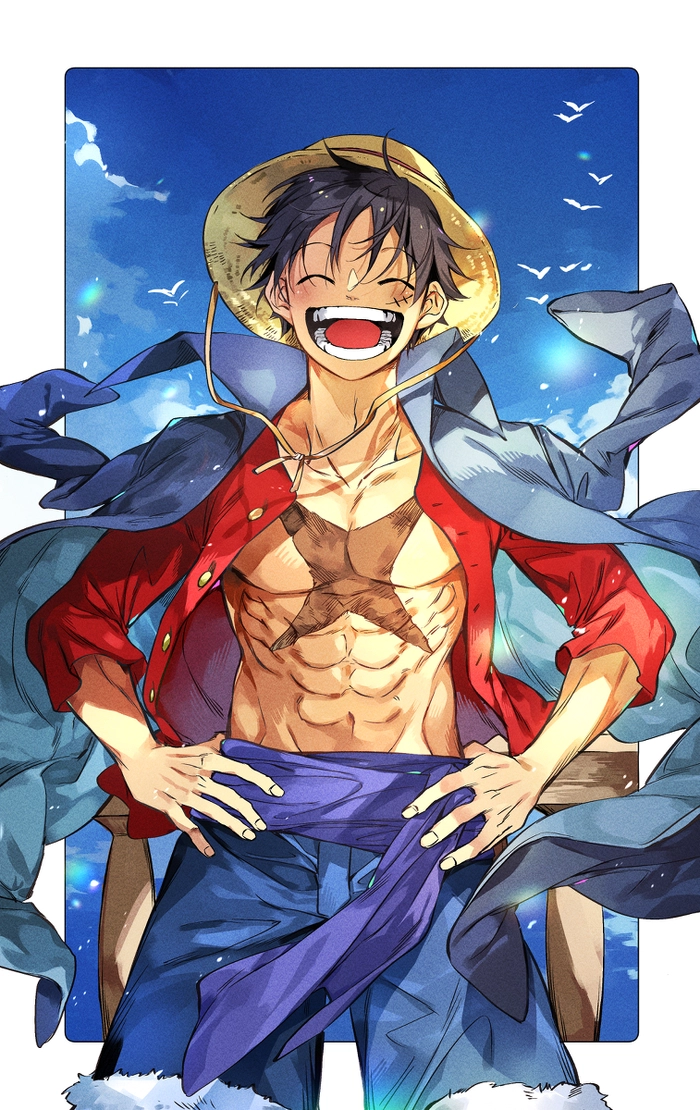Hình ảnh Luffy ngầu lòi anime
