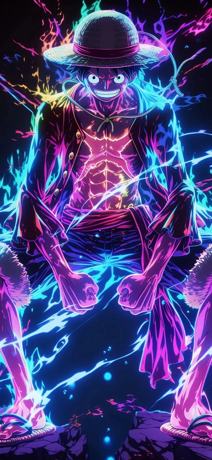 Hình ảnh anime Luffy ngầu bá cháy
