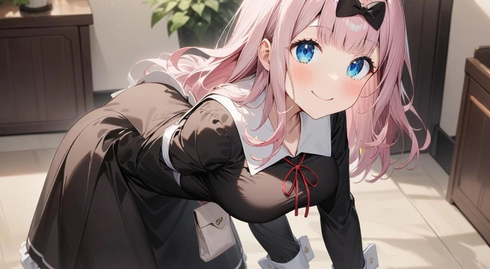 Hình ảnh anime hầu gái chibi cute