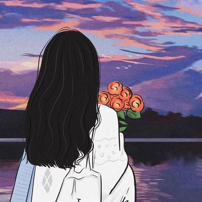 Hình ảnh anime nữ che mặt hấp dẫn