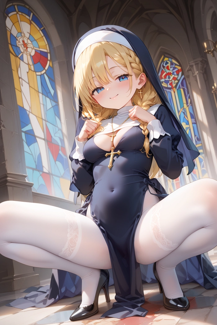 Hình ảnh anime nữ tu sexy