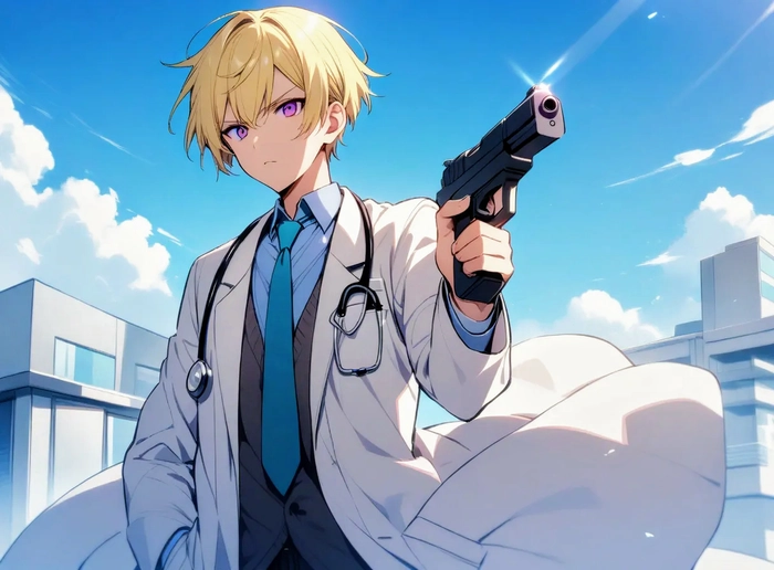 Hình ảnh bác sĩ nam anime ngầu
