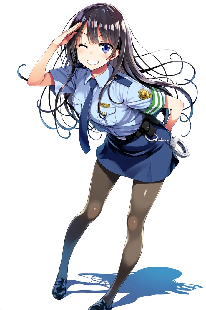 Hình ảnh nữ cảnh sát anime cute