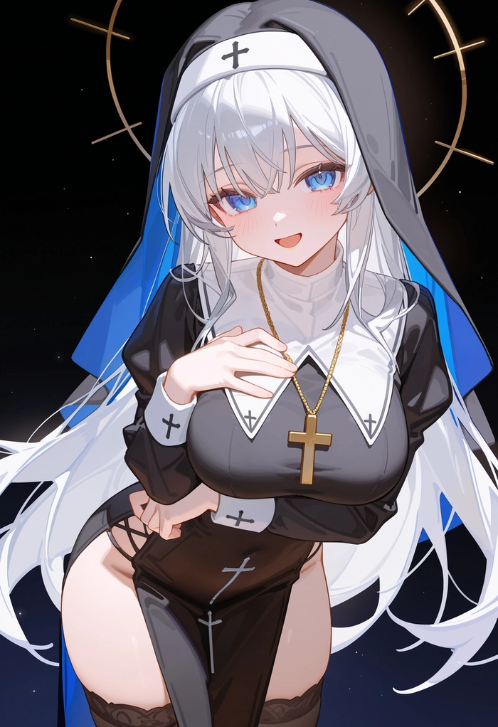 Hình ảnh nữ tu anime chuẩn avatar