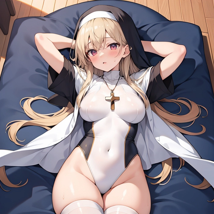 Hình ảnh nữ tu sĩ anime cực phẩm