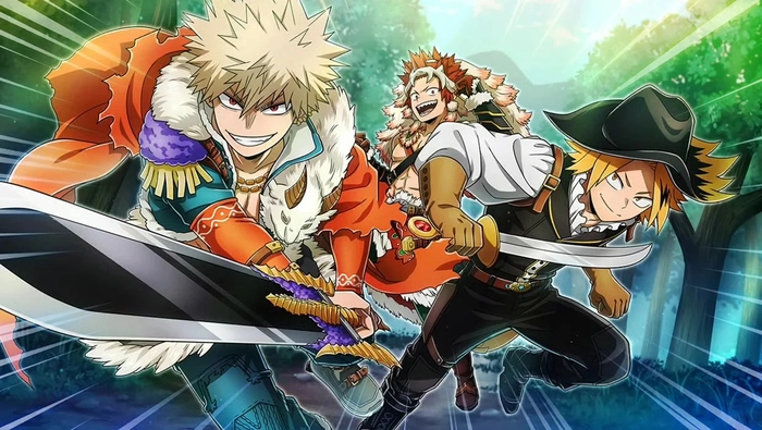 Hình anime Học Viện Anh Hùng chiến đấu