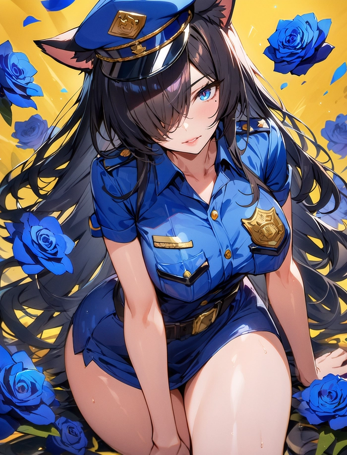 Hình anime nữ cảnh sát nóng bỏng
