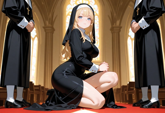 Hình anime nữ tu nóng bỏng