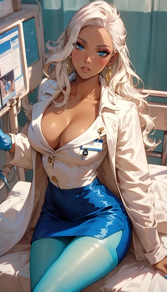 Hình bác sĩ anime nữ phong cách gợi cảm