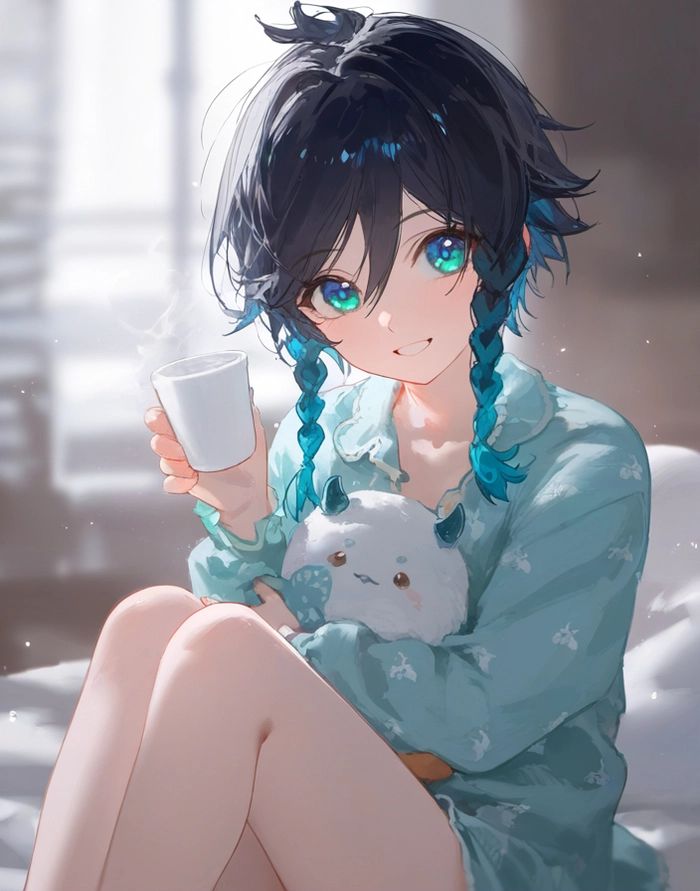 Hình chibi Venti đáng yêu