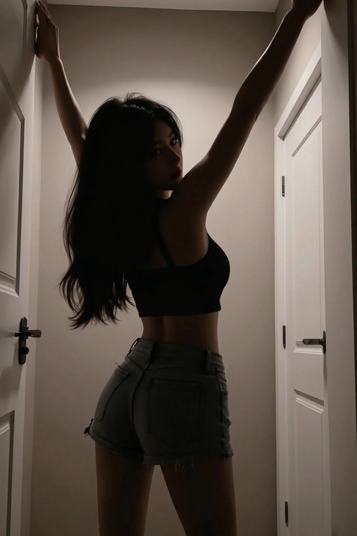 Hình gái xinh khoe lưng dáng nuột