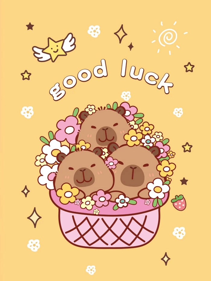 Hình nền Capybara anime cute