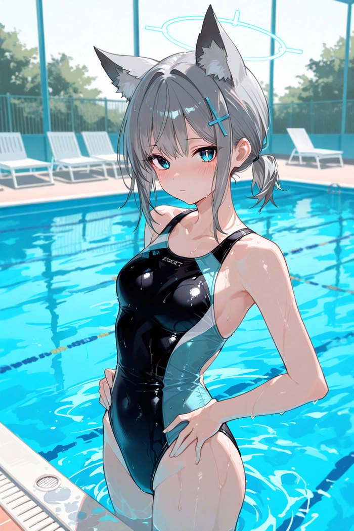 Hình nền Sunaookami Shiroko swimsuit