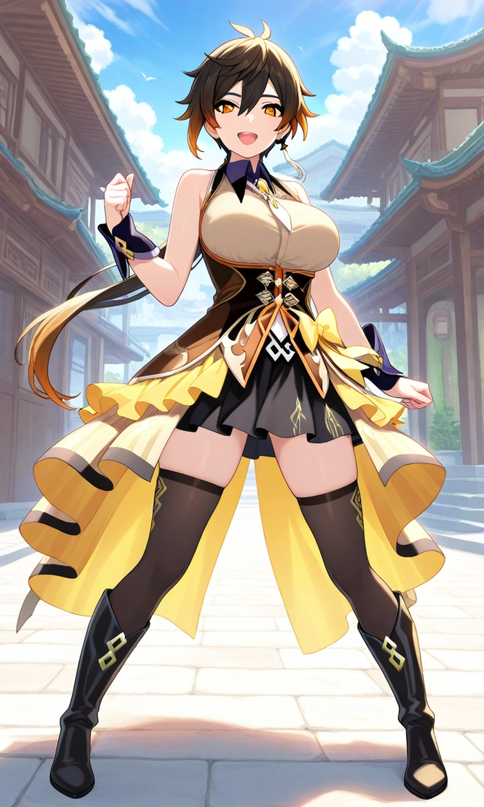 Hình nền Zhongli version nữ cực chất