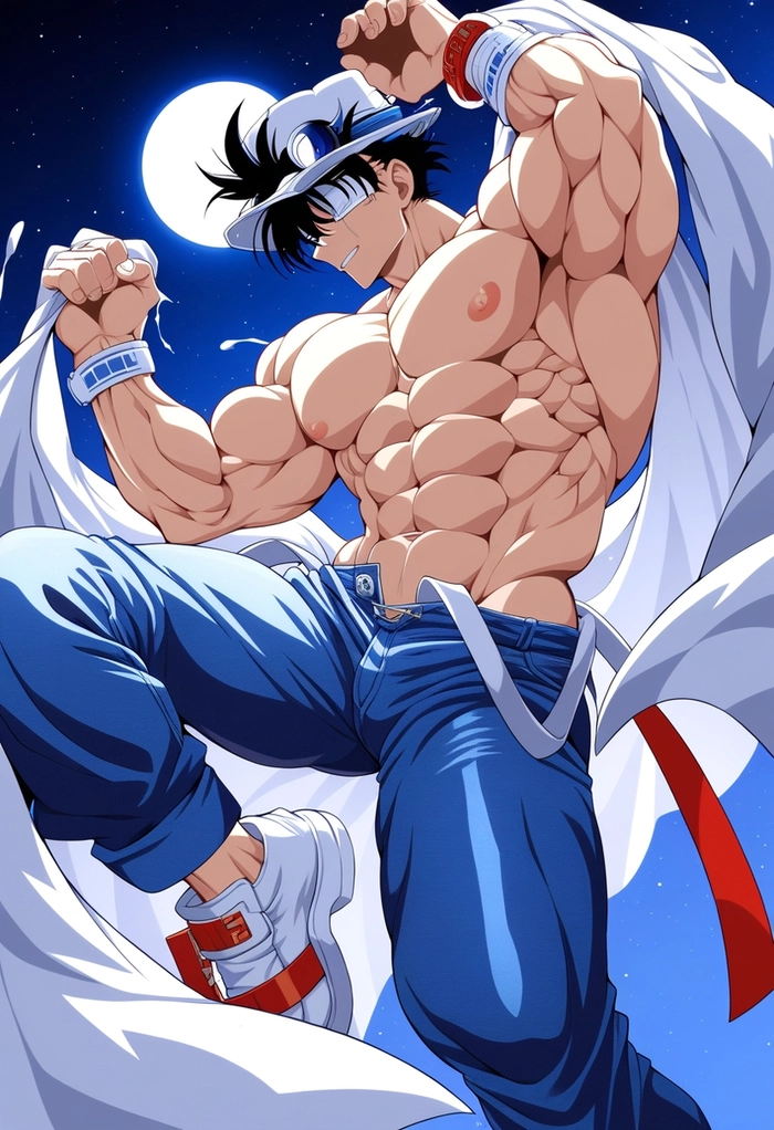 Kaito Kid anime khoe body