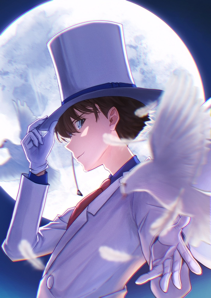 Kaitou Kid áo choàng trắng