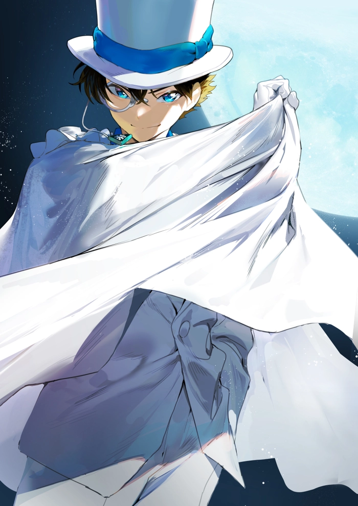 Kaitou Kid lướt trên không