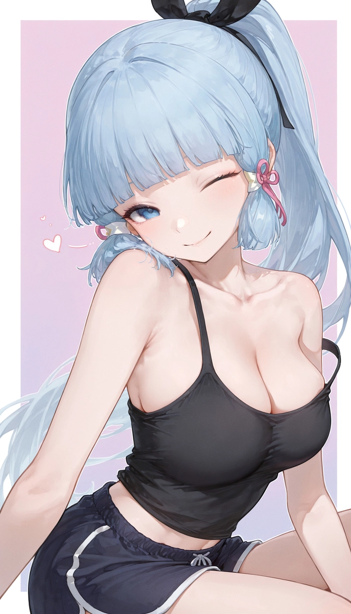 Kamisato Ayaka ảnh nền quyến rũ