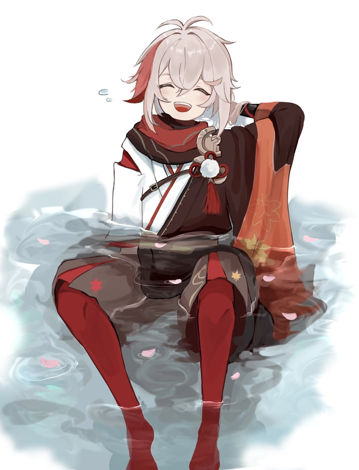 Kazuha Genshin Impact chibi đáng yêu