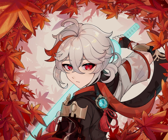 Kazuha Genshin Impact chibi ngộ nghĩnh