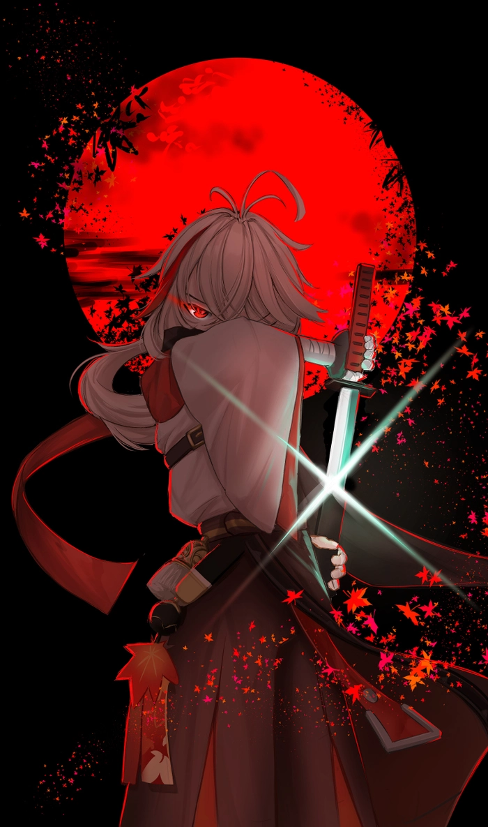Kazuha Genshin anime đẹp mê ly