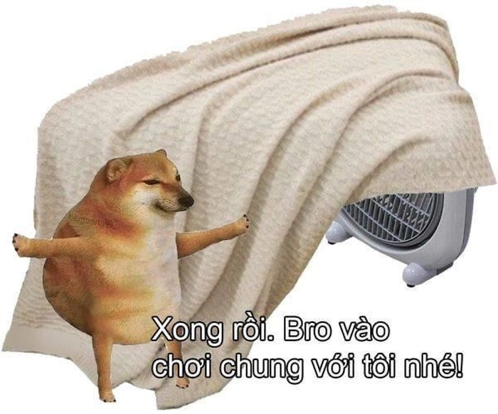 Meme Cheems cười không ngậm được mồm