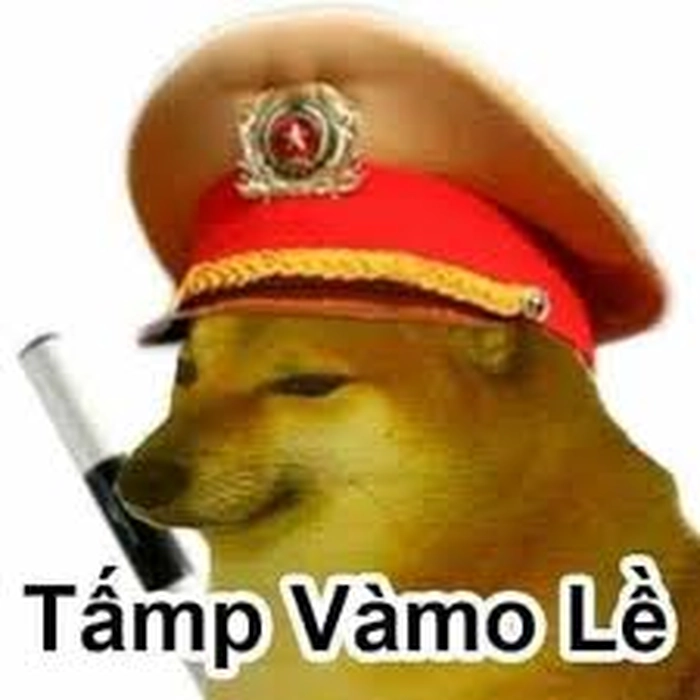 Meme chó cầm gậy siêu lầy
