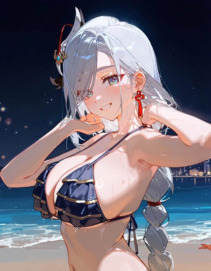Shenhe anime fanart