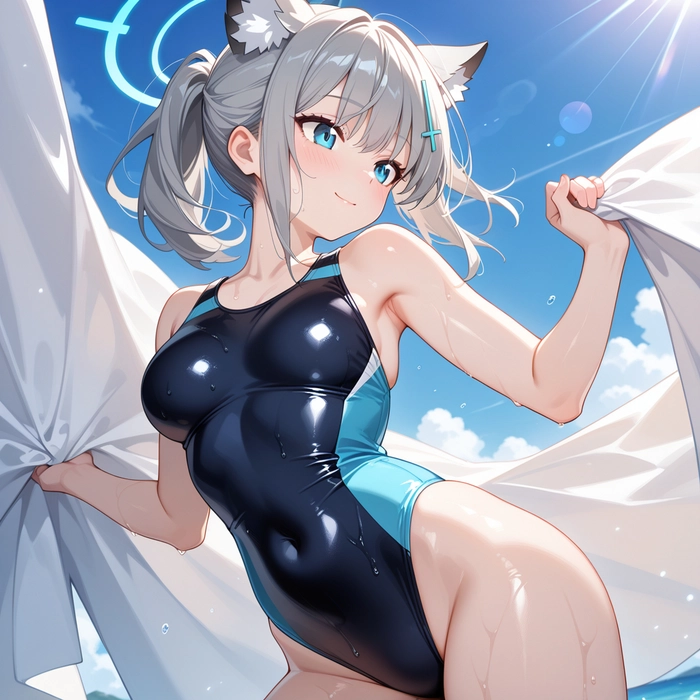 Sunaookami Shiroko swimsuit