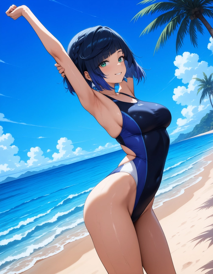 Yelan Genshin bikini cực phẩm