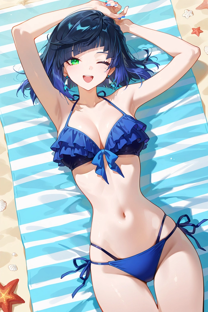 Yelan Genshin fanart sexy