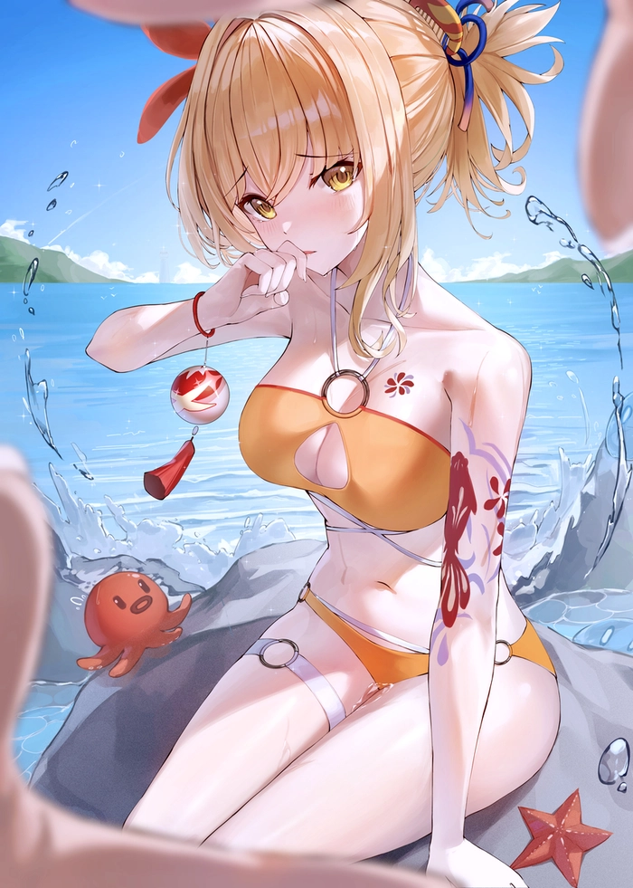 Yoimiya cosplay áo tắm