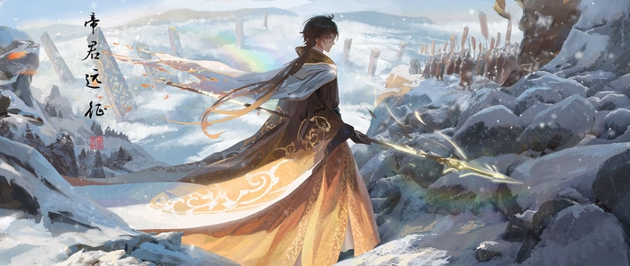 Zhongli fanart nghệ thuật