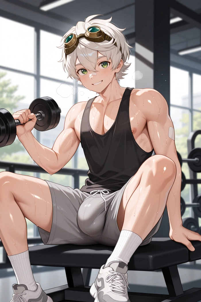 Ảnh Bennett tập gym dễ thương lạc lối