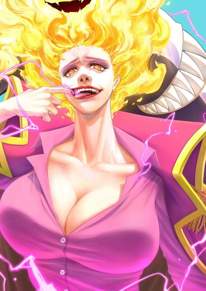 Ảnh Big Mom đang hét dữ dội