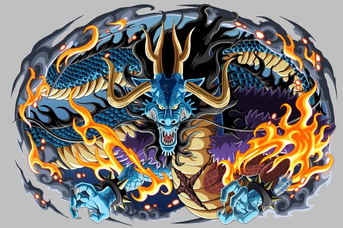 Ảnh Kaido rồng xanh lượn giữa trời