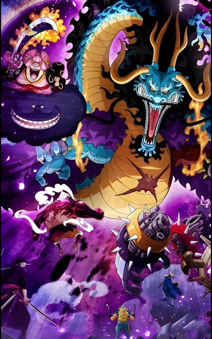 Ảnh Kaido rồng xanh phiên bản fanart