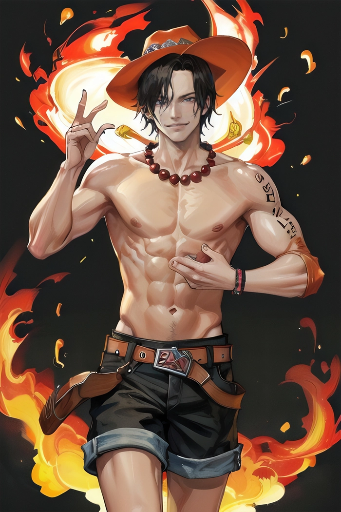 Ảnh One Piece Ace đúng khí chất tự do
