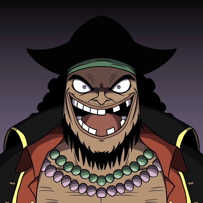 Ảnh One Piece Râu Đen cười hiểm
