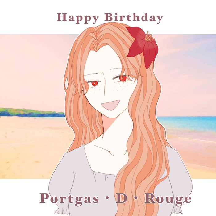 Ảnh Portgas D. Rouge tóc đỏ