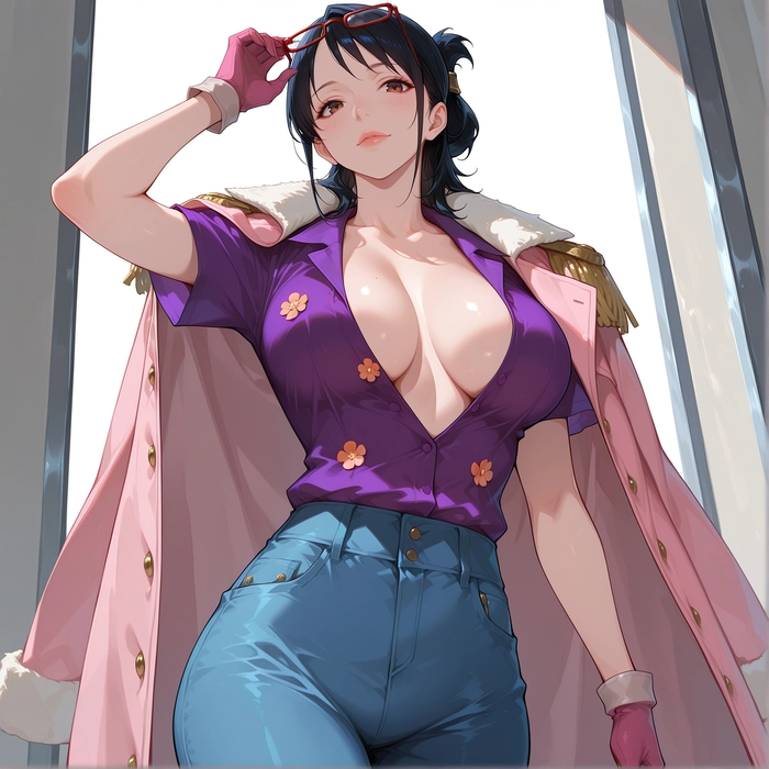 Ảnh Tashigi sexy với ánh mắt sắc lạnh