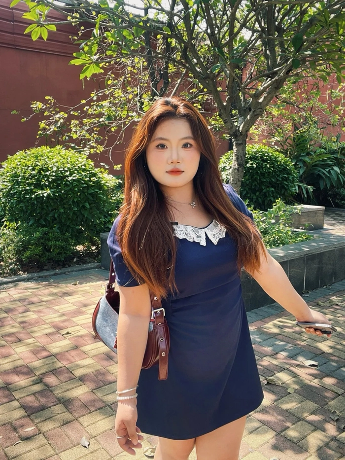 Ảnh con gái béo đẹp ngoài trời